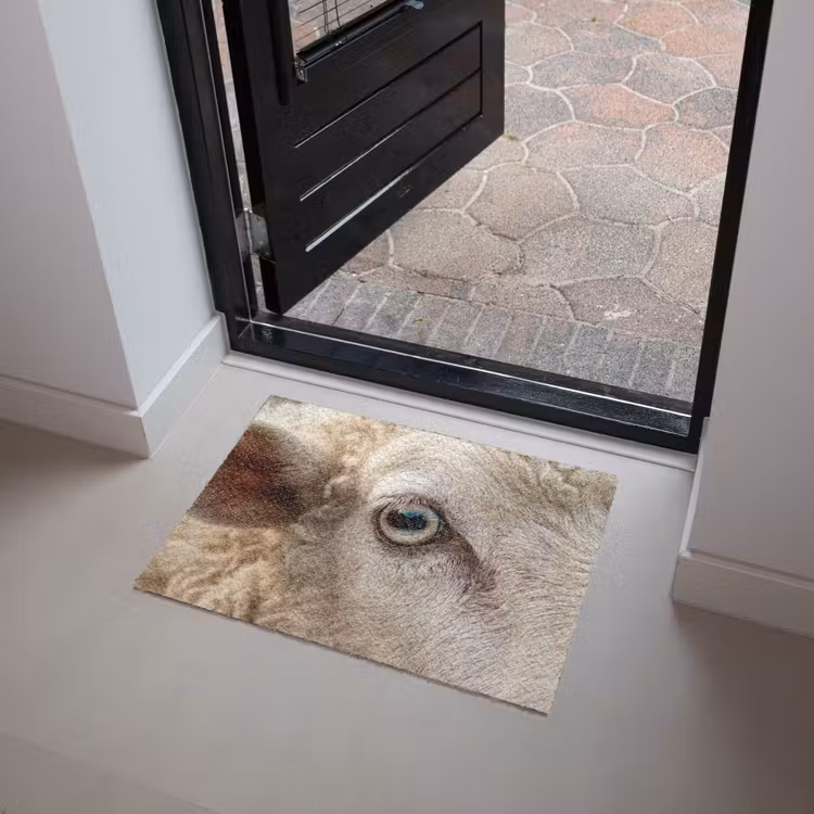 Deurmat - Schaap - Oog - Wit — 4