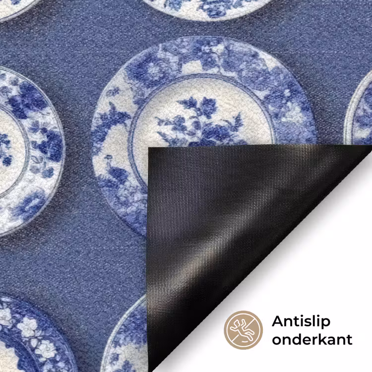 Deurmat - Borden - Floraal - Blauw — 6