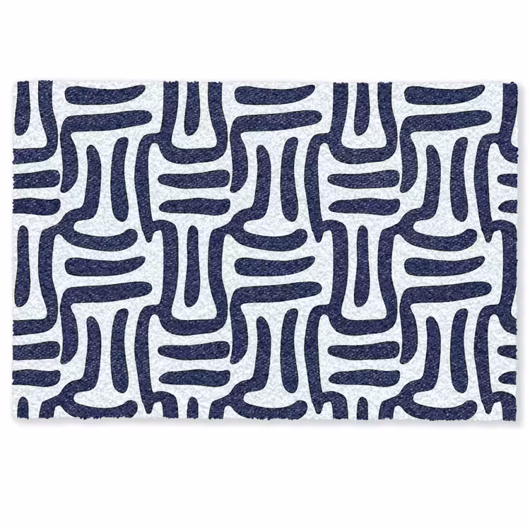 Deurmat - Abstract - Modern - Blauw — 1