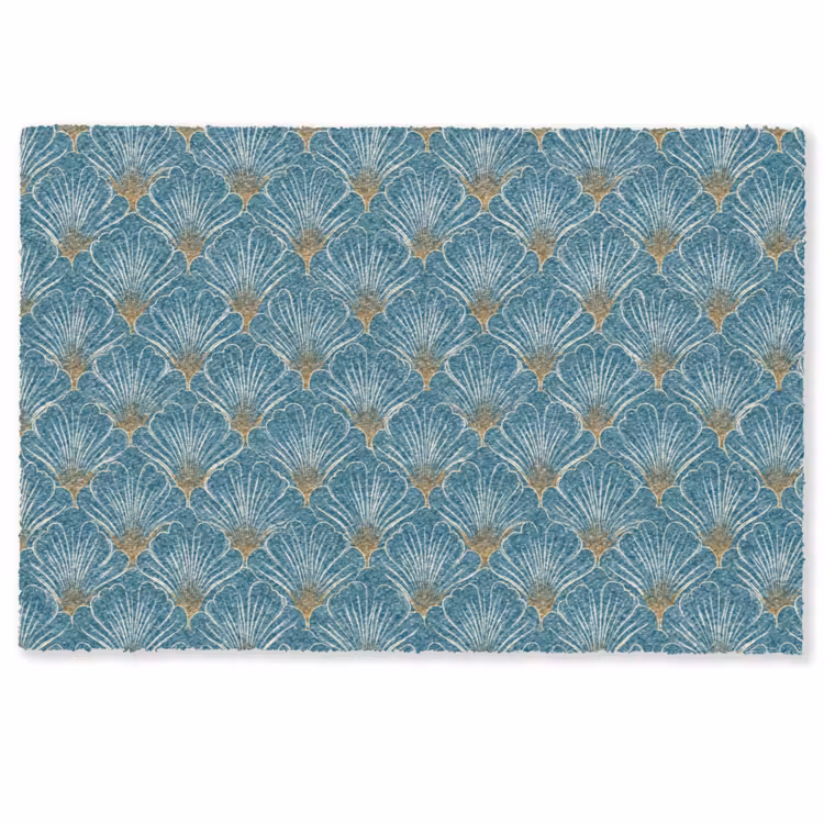 Deurmat - Symmetrisch - Patroon - Blauw — 1