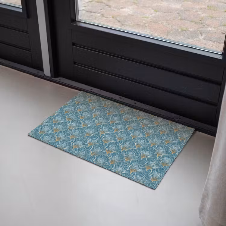 Deurmat - Symmetrisch - Patroon - Blauw — 2