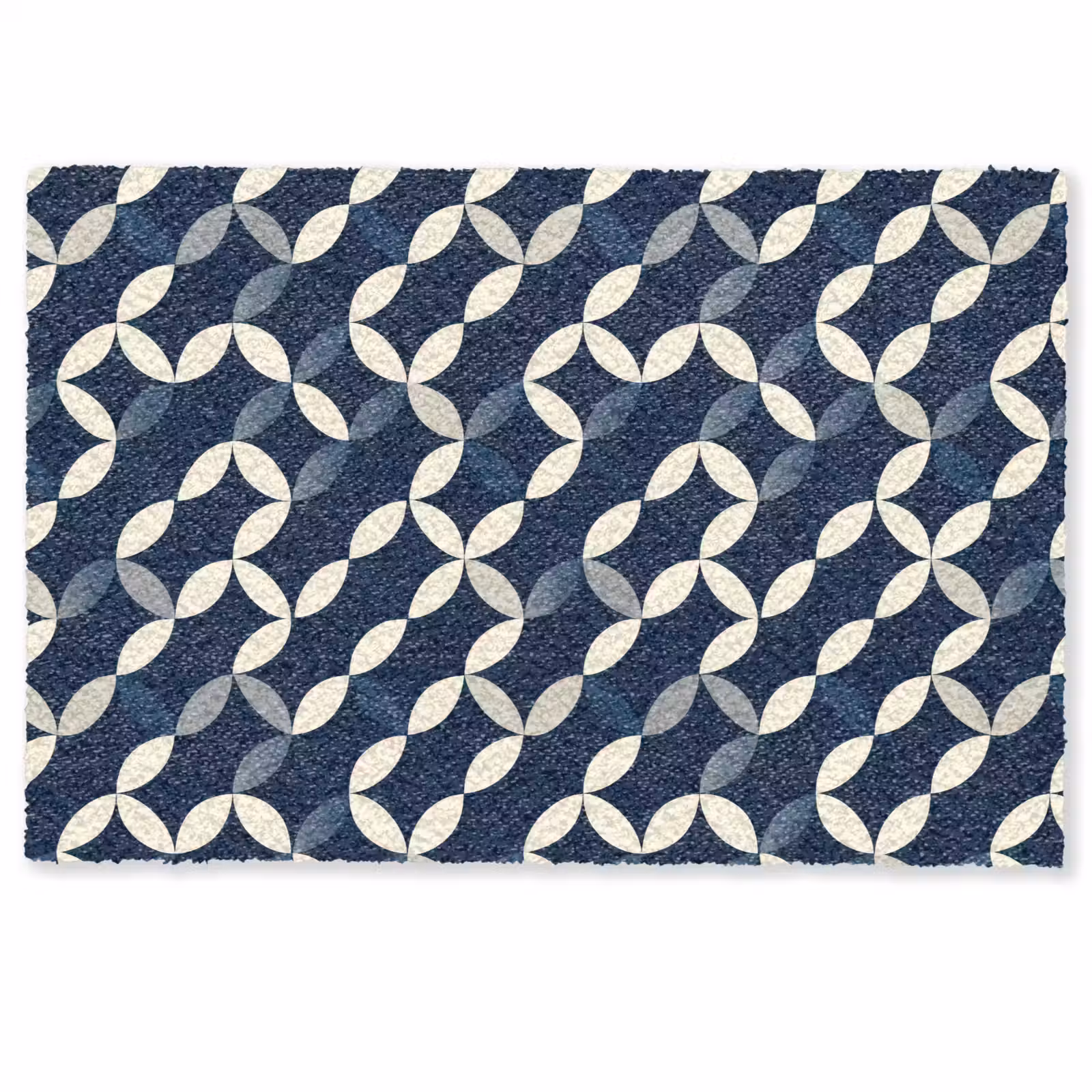 Deurmat - Abstract - Patroon - Blauw — 1