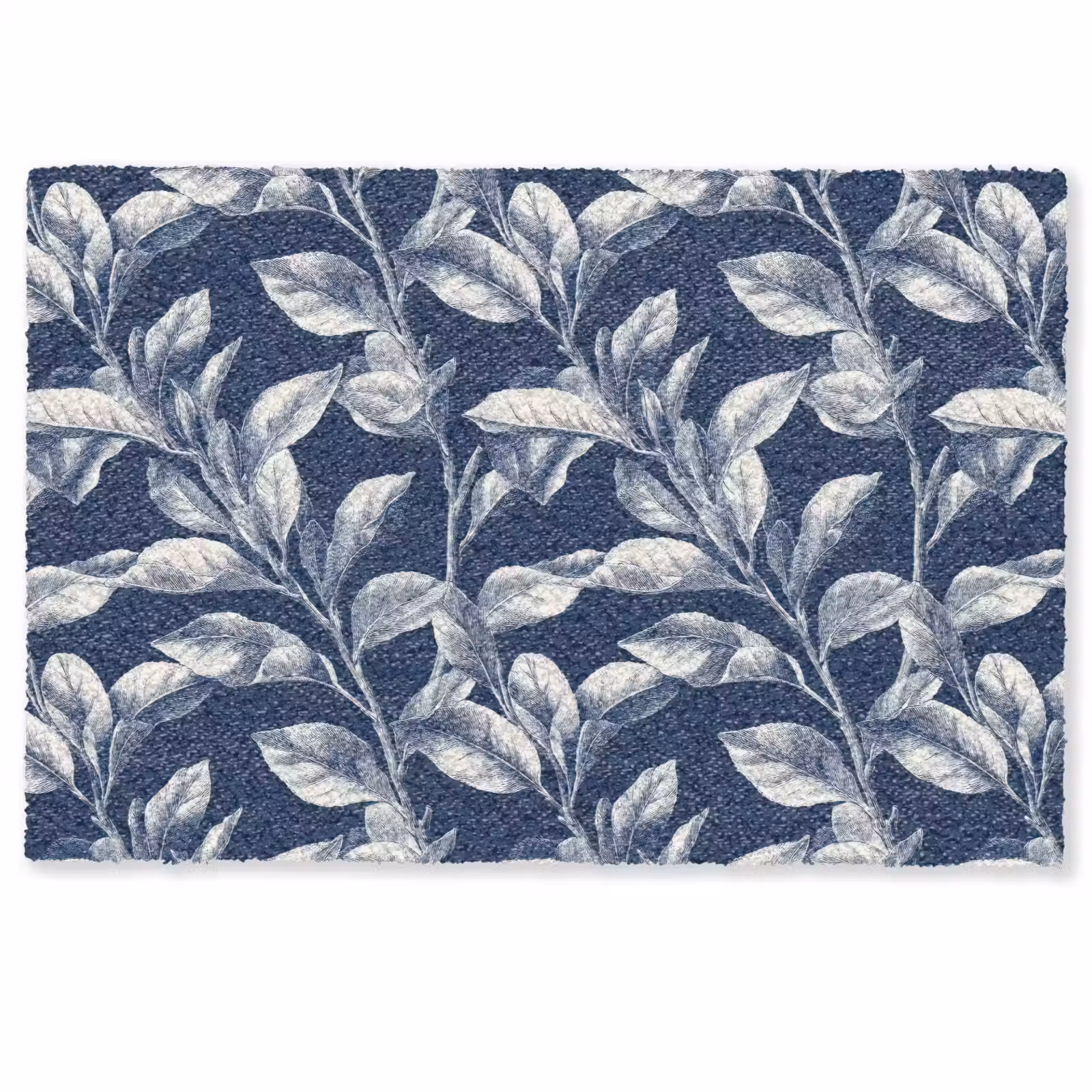 Deurmat - Botanisch - Patroon - Blauw — 1