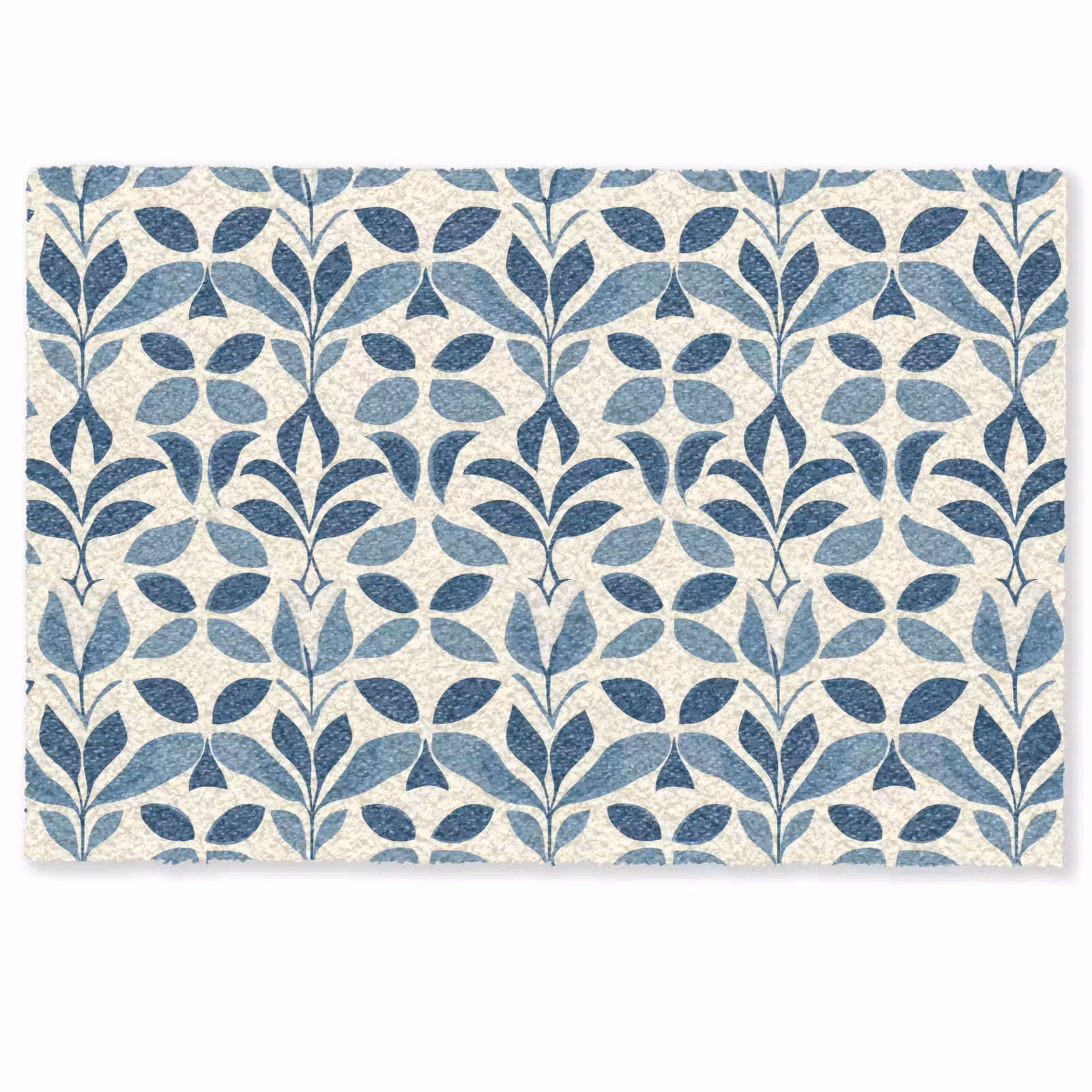 Deurmat - Flora - Modern - Blauw — 1