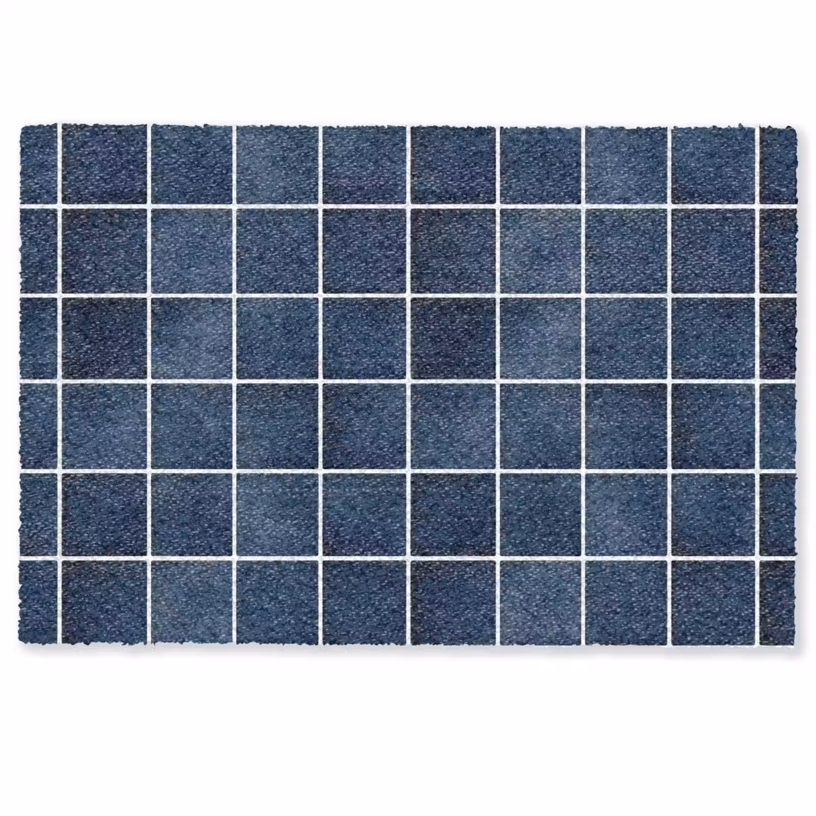 Deurmat - Tegel - Modern - Blauw — 1