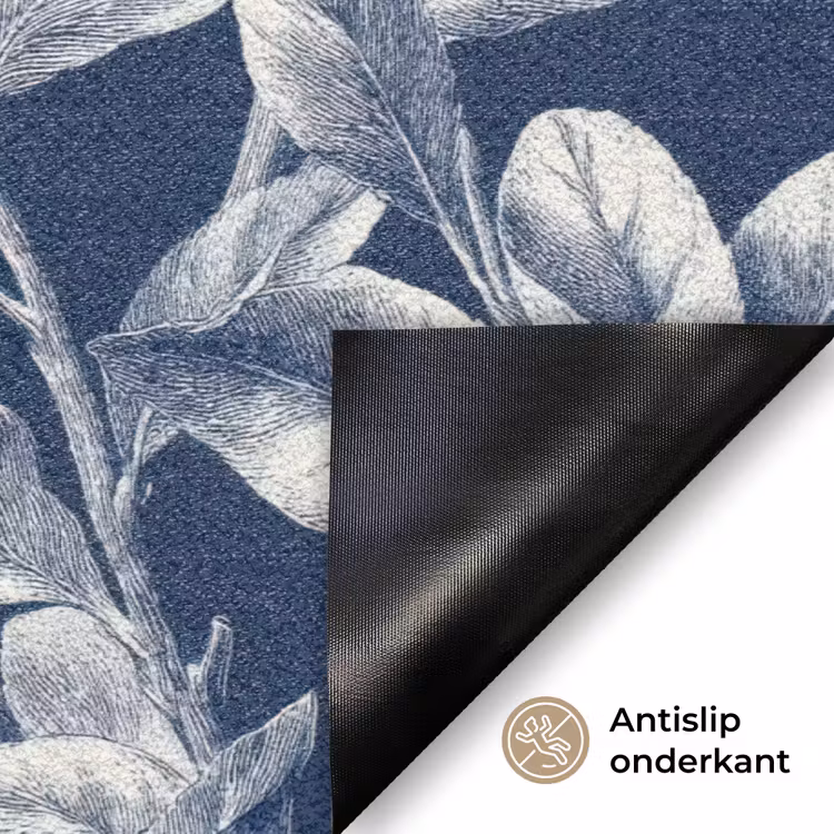 Deurmat - Botanisch - Patroon - Blauw — 6