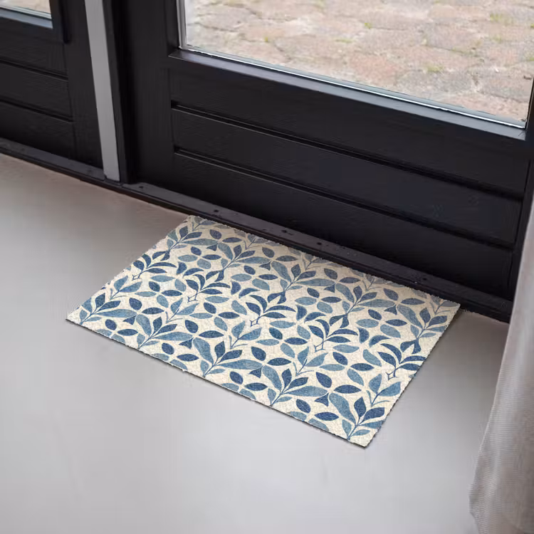 Deurmat - Flora - Modern - Blauw — 2