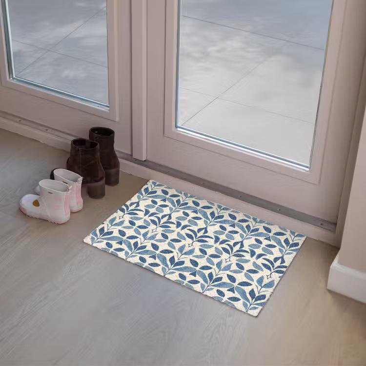 Deurmat - Flora - Modern - Blauw — 8