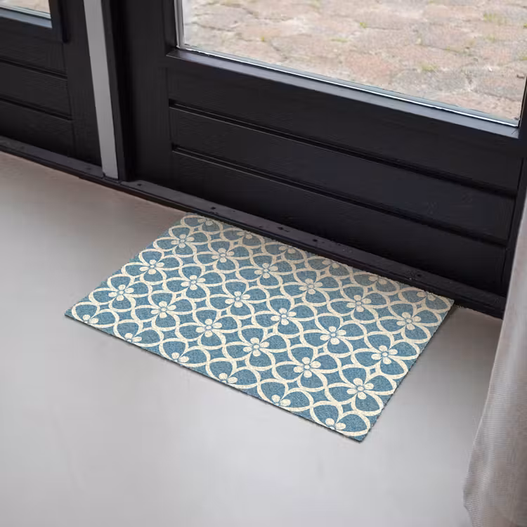 Deurmat - Patroon - Symmetrisch - Blauw — 2