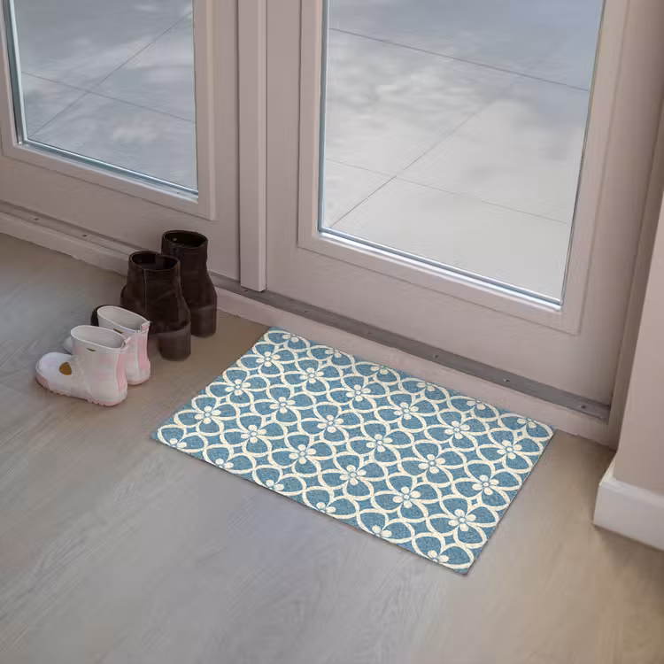 Deurmat - Patroon - Symmetrisch - Blauw — 8