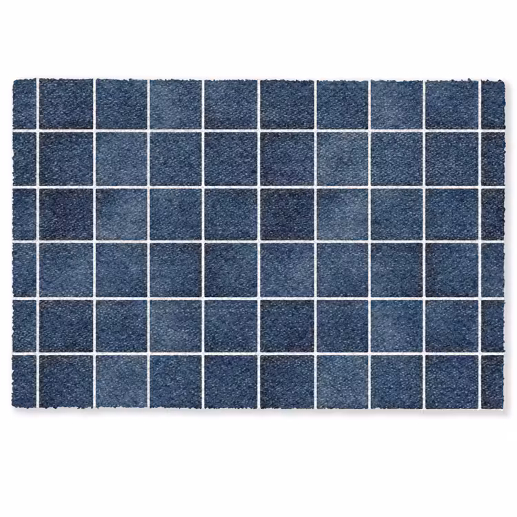 Deurmat - Tegel - Modern - Blauw — 1