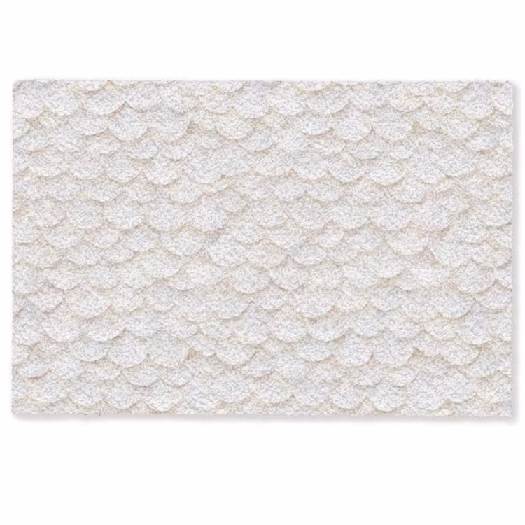 Deurmat - Schubben - Wit - Elegant — 1