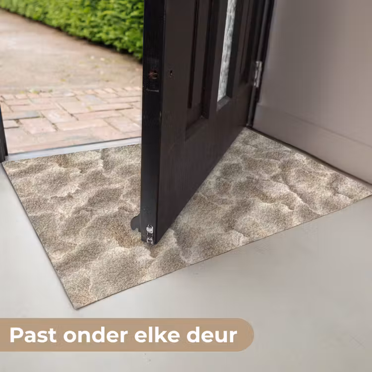 Deurmat - Waaierstructuren - Beige - Vezeltextuur — 7