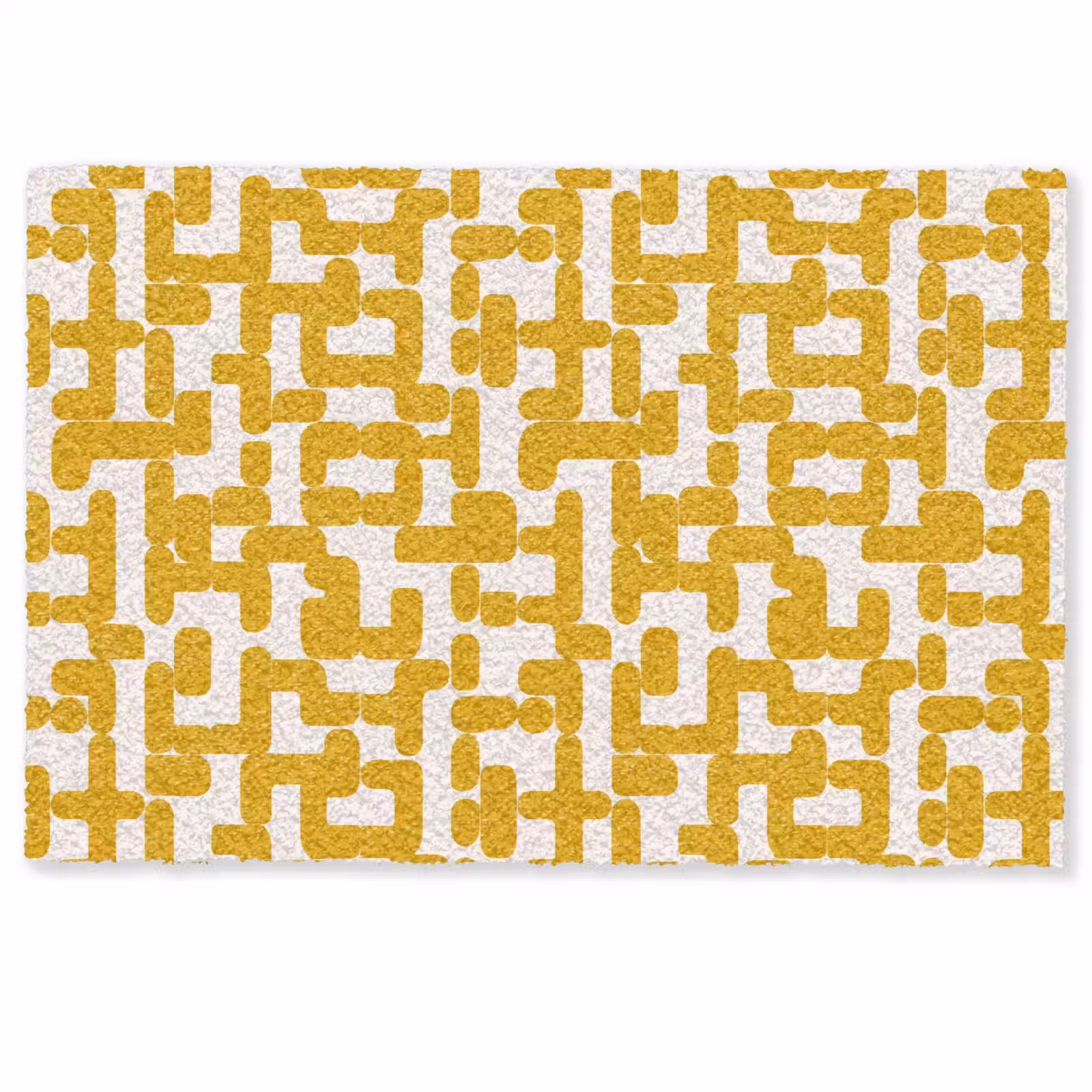 Deurmat - Geel - Beige - Patroon — 1