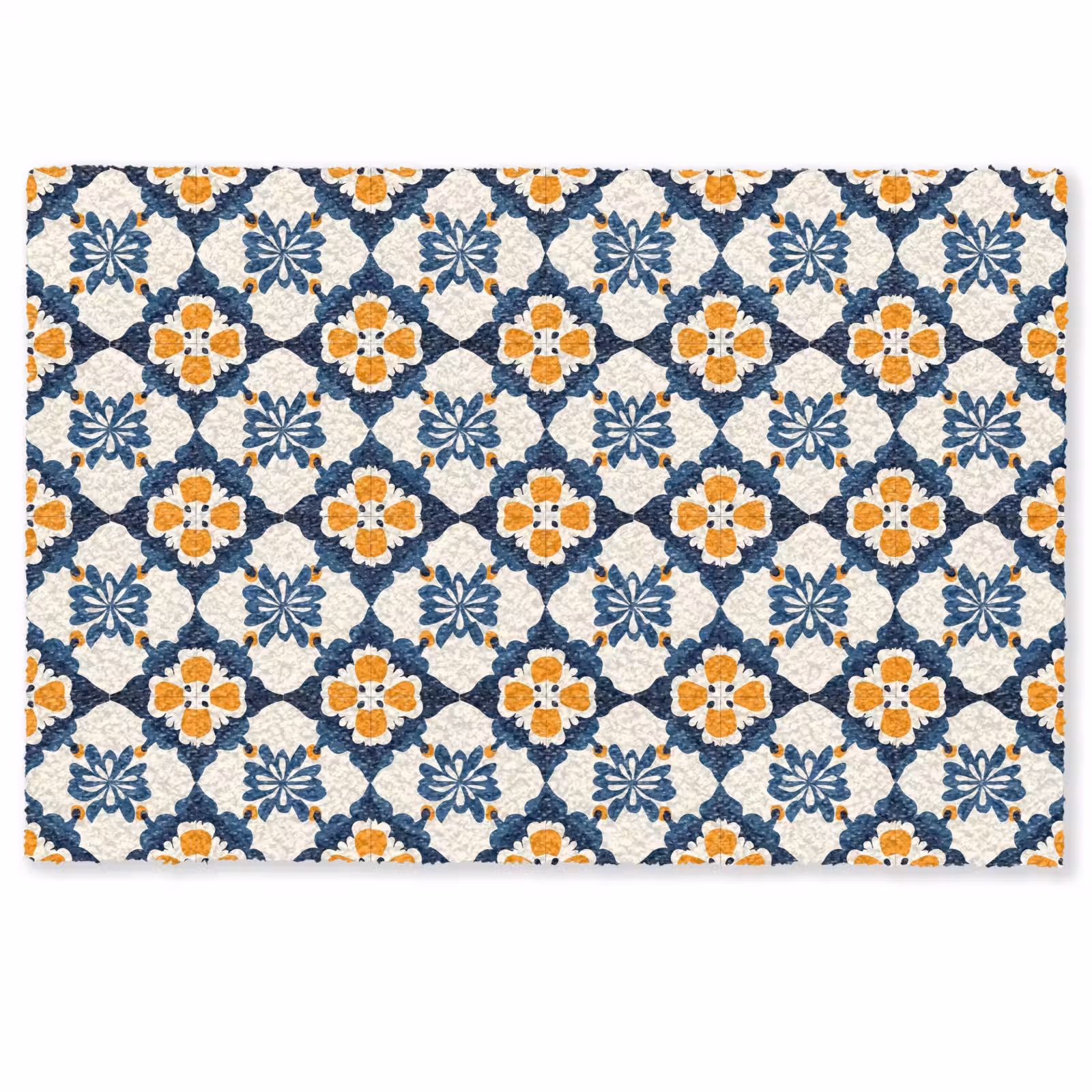 Deurmat - Klassiek - Geometrisch - Blauw — 1