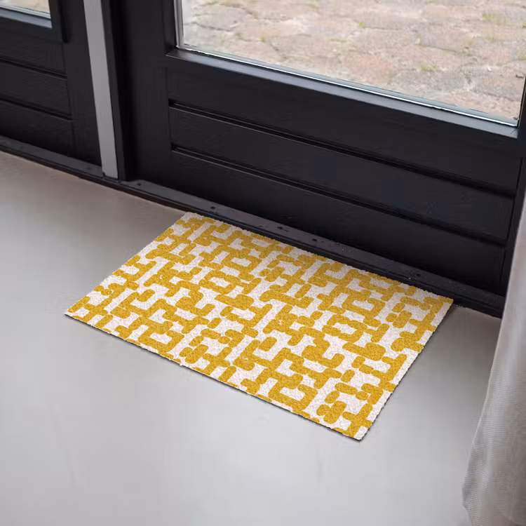 Deurmat - Geel - Beige - Patroon — 2