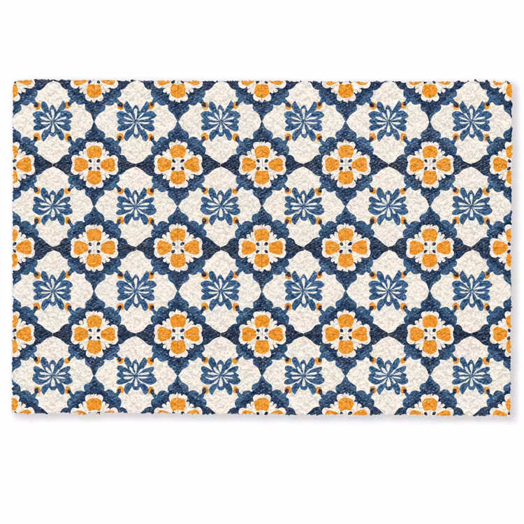 Deurmat - Klassiek - Geometrisch - Blauw — 1