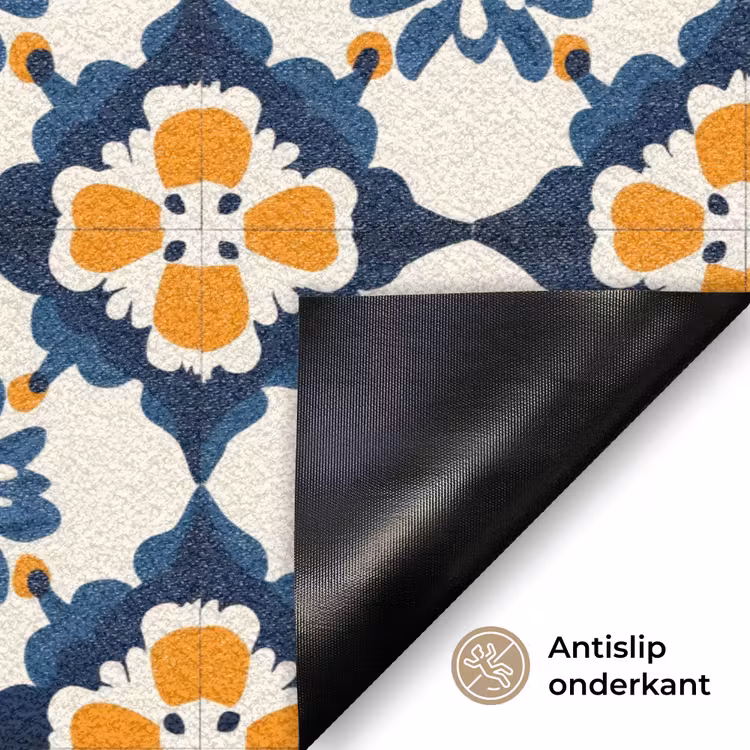 Deurmat - Klassiek - Geometrisch - Blauw — 6