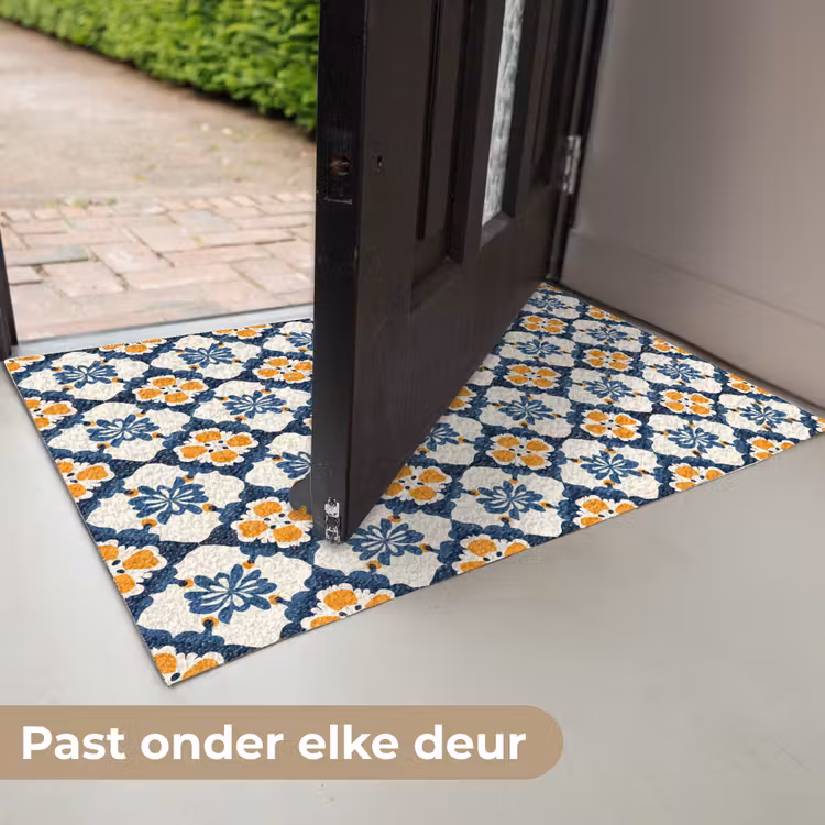 Deurmat - Klassiek - Geometrisch - Blauw — 7