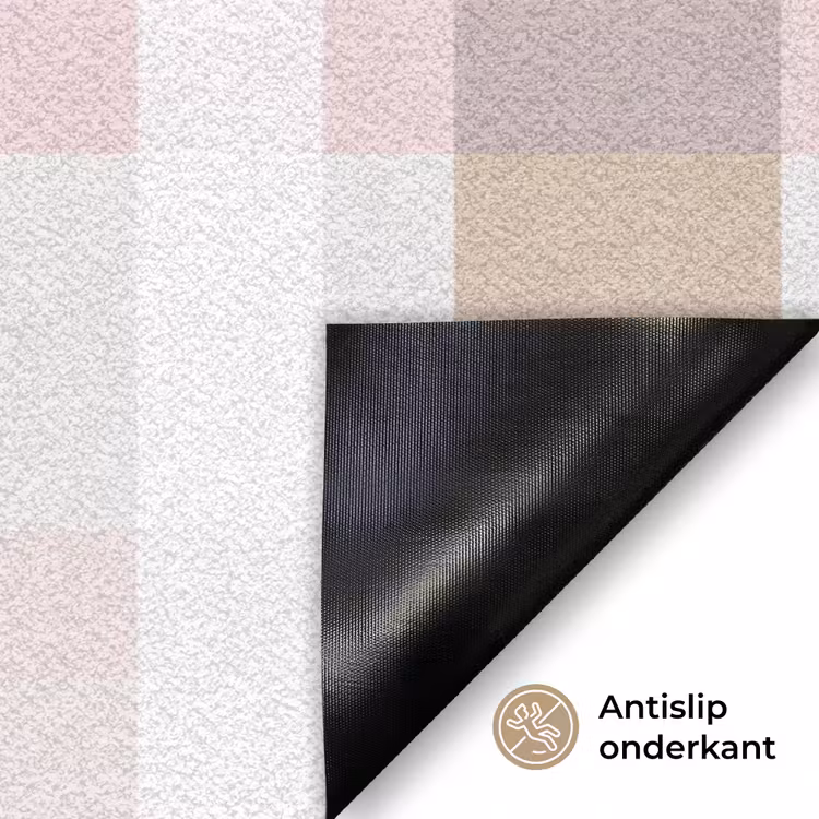 Deurmat - Ruitpatroon - Aardetinten - Minimalistisch — 6