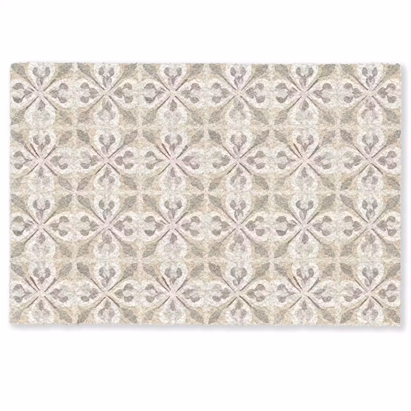 Deurmat - Tegel - Motief - Beige — 1