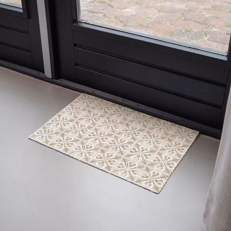 Deurmat - Tegel - Motief - Beige — 2