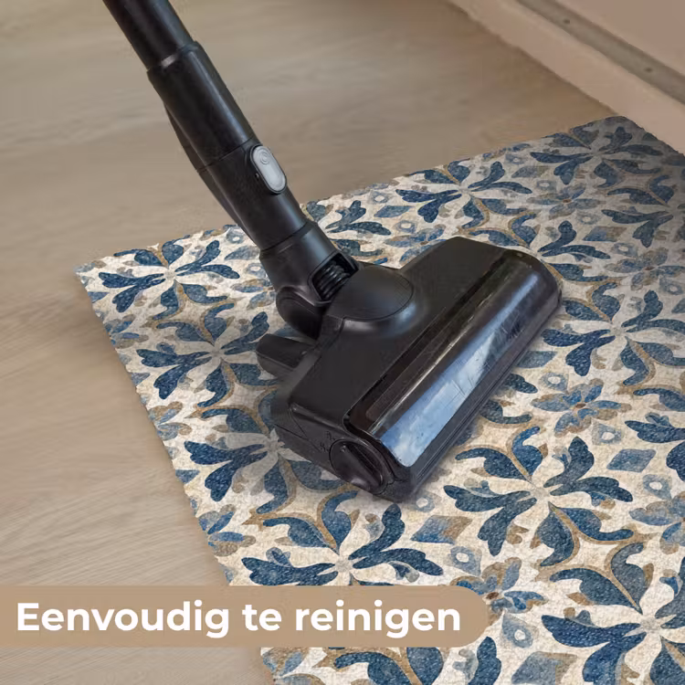 Deurmat - Tegel - Patroon - Blauw - Beige — 9
