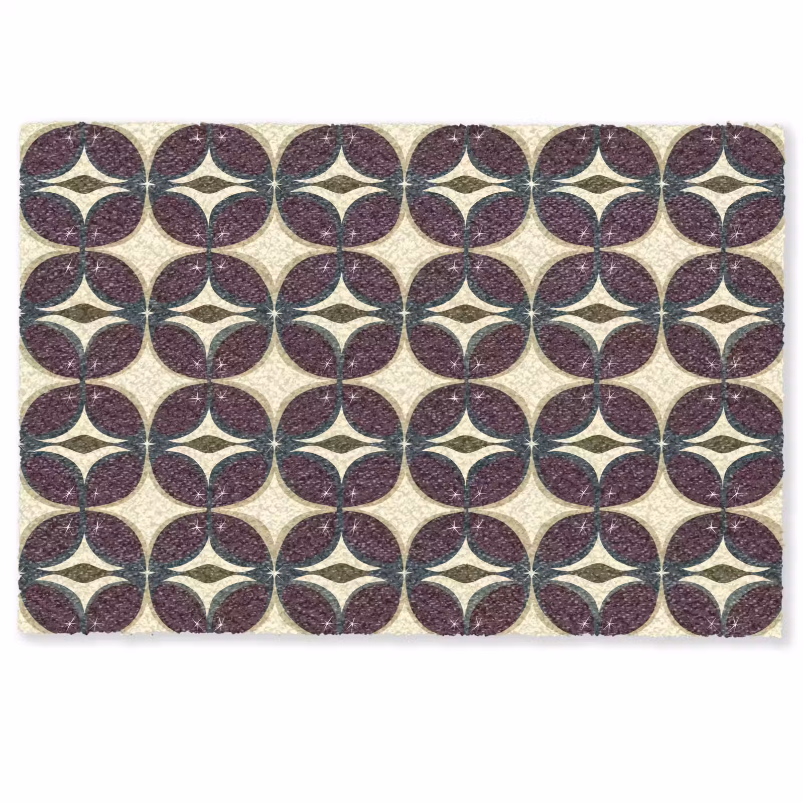Deurmat - Cirkel - Retro - Kleurrijk — 1