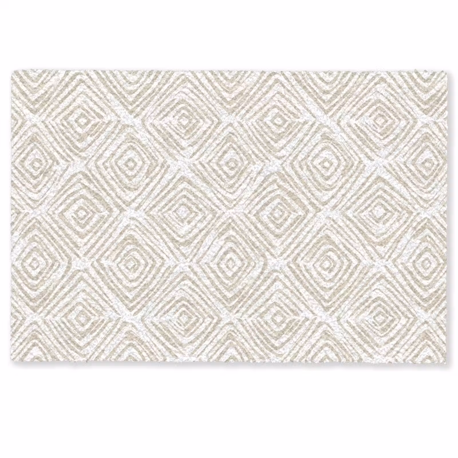 Deurmat - Abstract - Ruit - Beige — 1