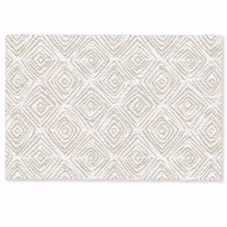 Deurmat - Abstract - Ruit - Beige — 1