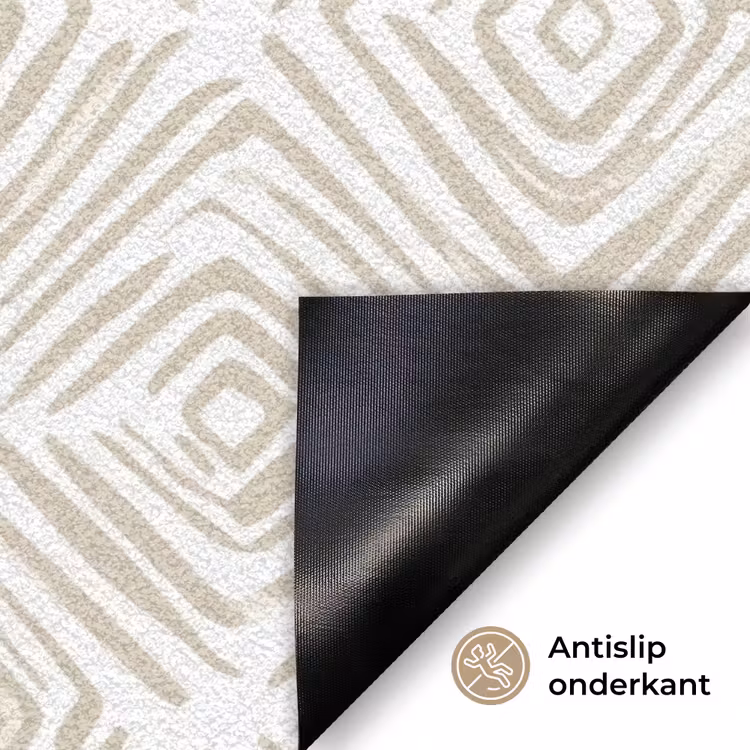 Deurmat - Abstract - Ruit - Beige — 6