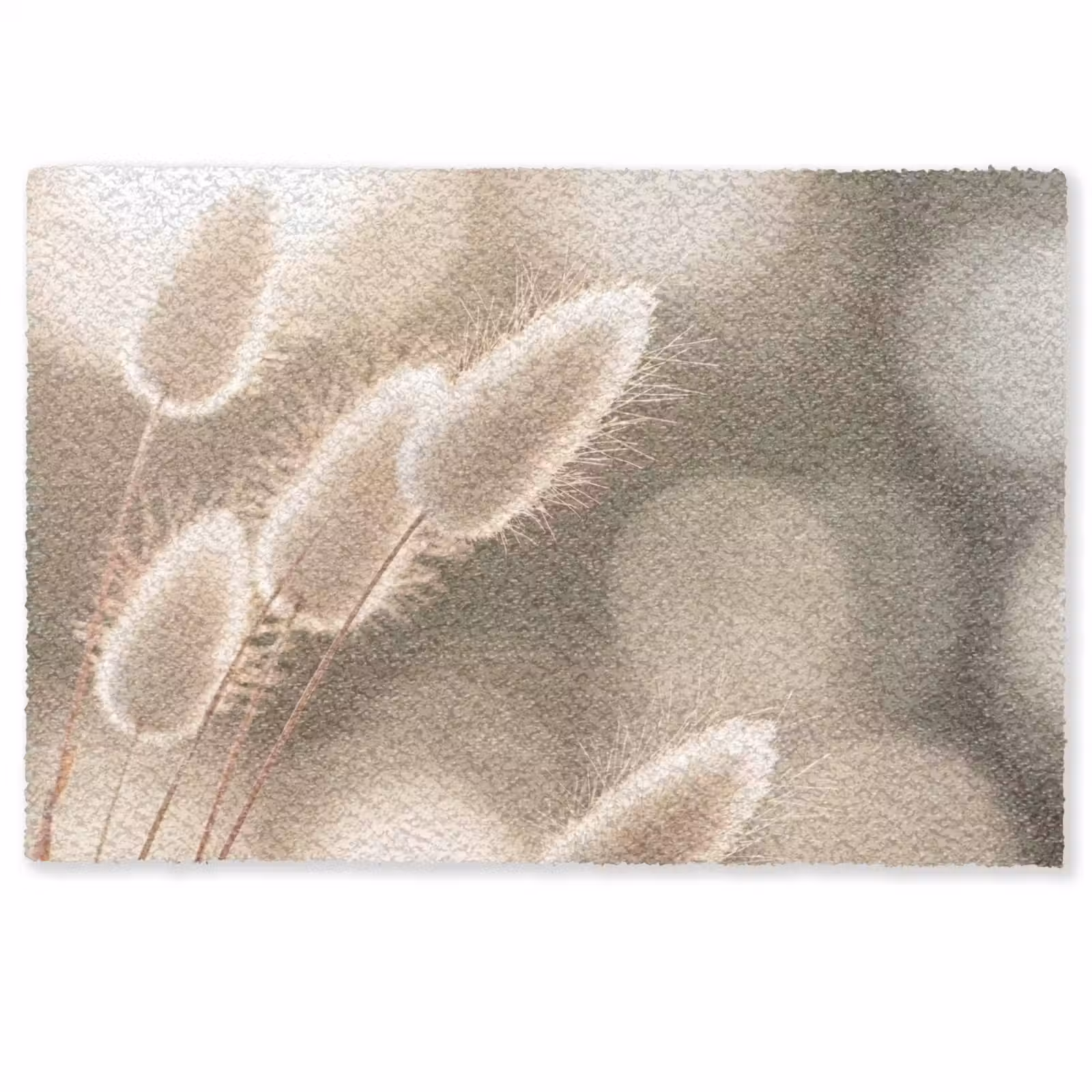 Deurmat - Hazestaartgras - Wit - Zonlicht — 1