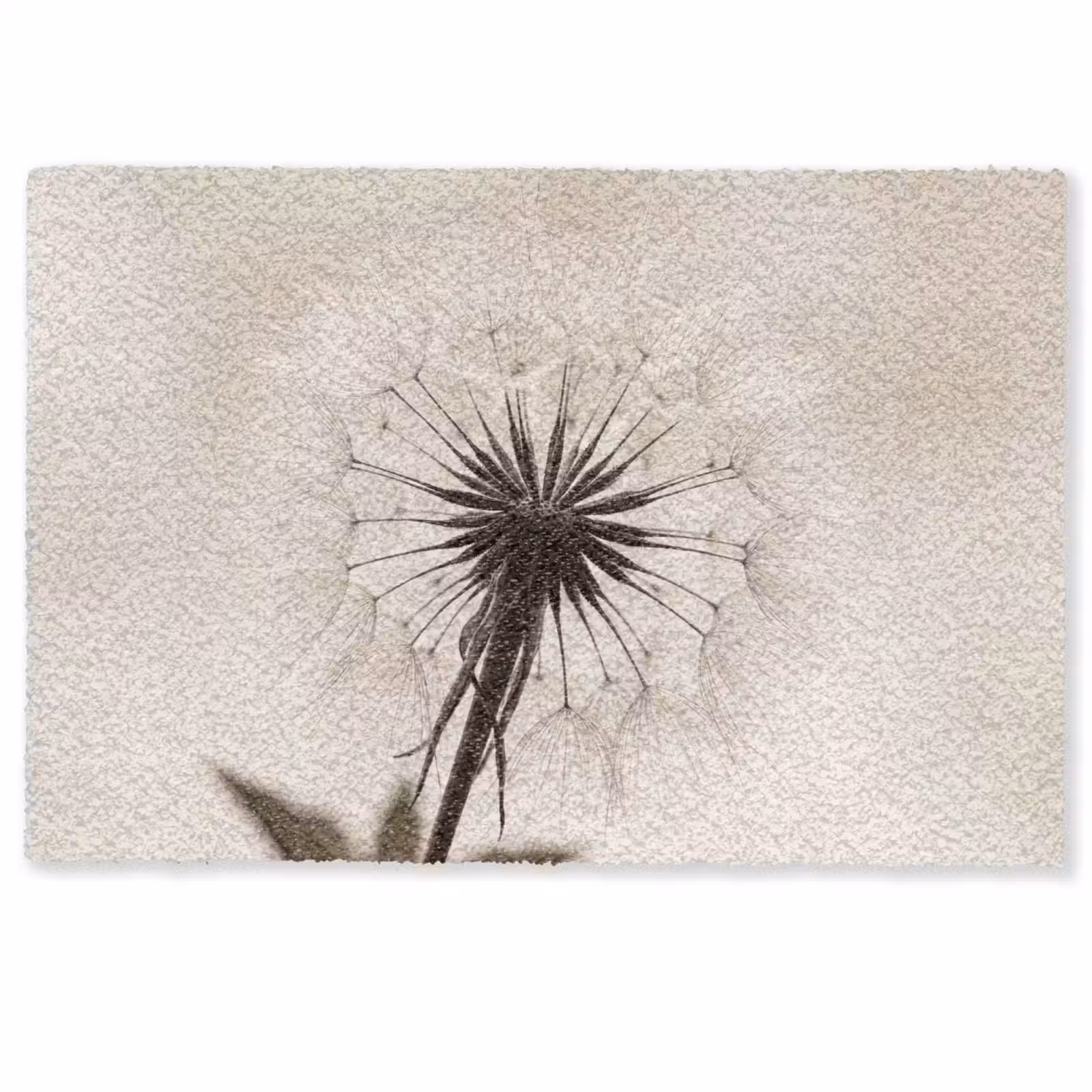 Deurmat - Paardenbloem - Minimalistisch - Wit — 1