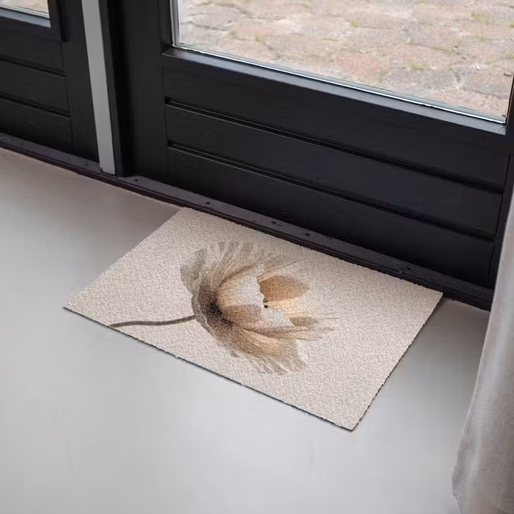 Deurmat - Bloem - Beige - Crème — 2