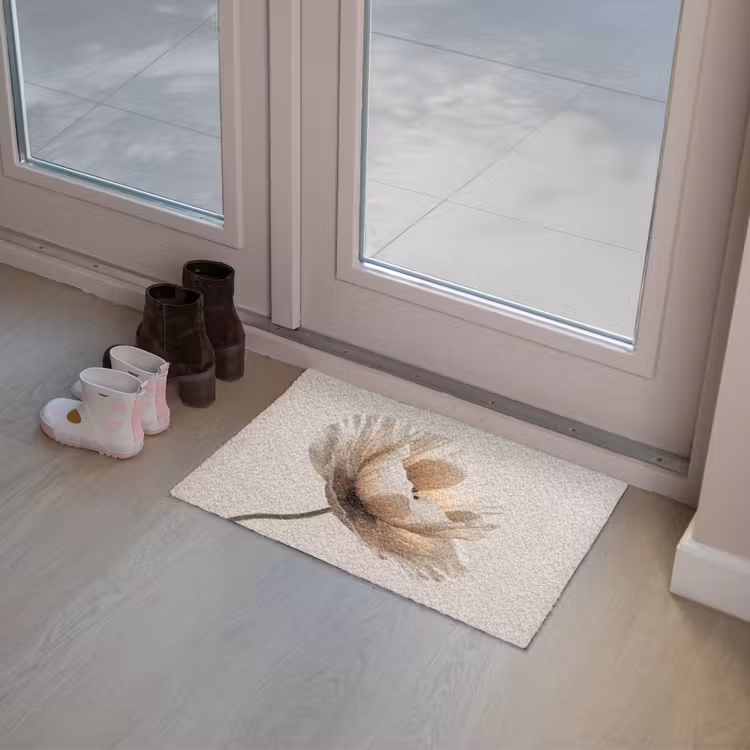 Deurmat - Bloem - Beige - Crème — 8