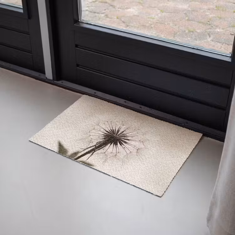 Deurmat - Paardenbloem - Minimalistisch - Wit — 2