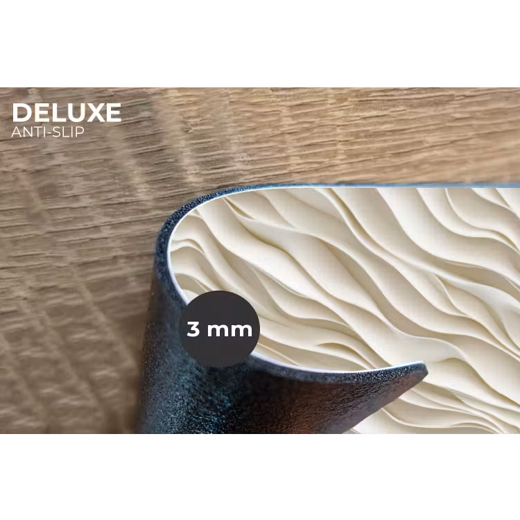Placemat - 6 stuks - Golven - Wit - Minimalistisch — 4
