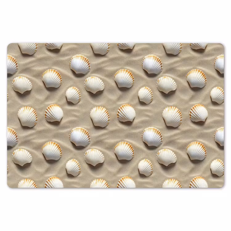 Placemat - 6 stuks - Schelpen - Zand - Maritiem — 7