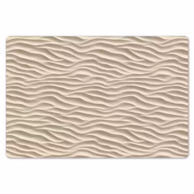 Placemat - 6 stuks - Zand - Golven - Beige — 7