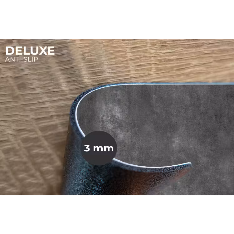 Placemat - 6 stuks - Donkergrijs - Ruw - Beton — 4