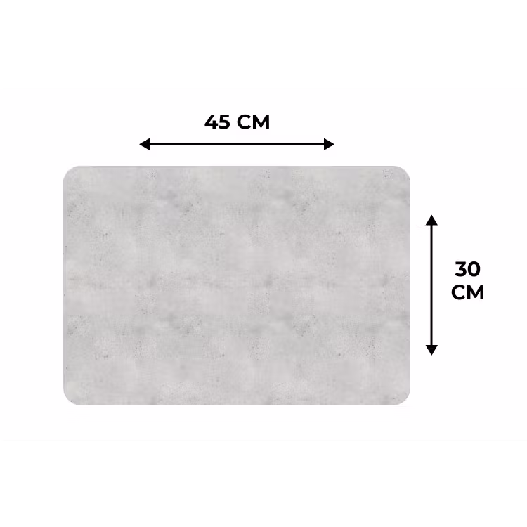 Placemat - 6 stuks - Grijs - Beton - Neutraal — 3
