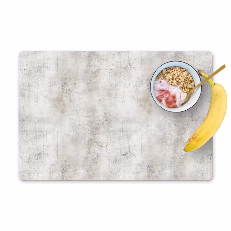 Placemat - 6 stuks - Grijs - Beton - Verweerd — 1