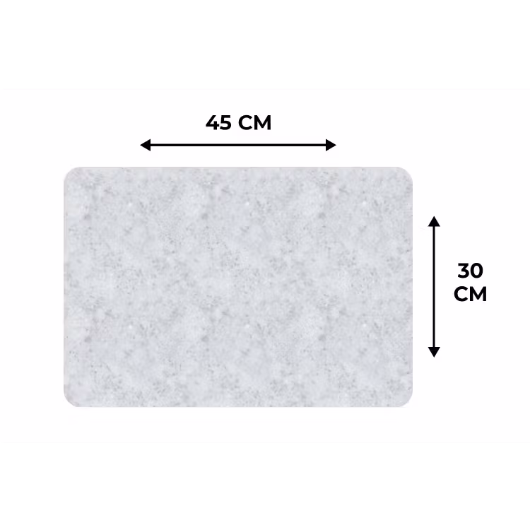 Placemat - 6 stuks - Grijs - Terrazzo-effect - Beton — 3