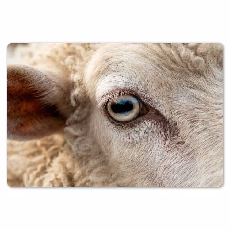 Placemat - 6 stuks - Schaap - Oog - Wit — 7
