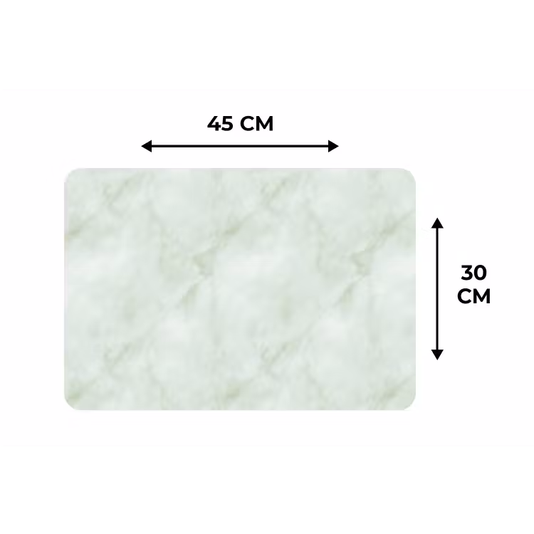 Placemat - 6 stuks - Groen - Marmer - Vloeiende aders — 3