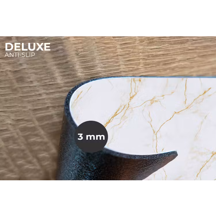 Placemat - 6 stuks - Wit - Marmer - Goud - Luxueus — 4