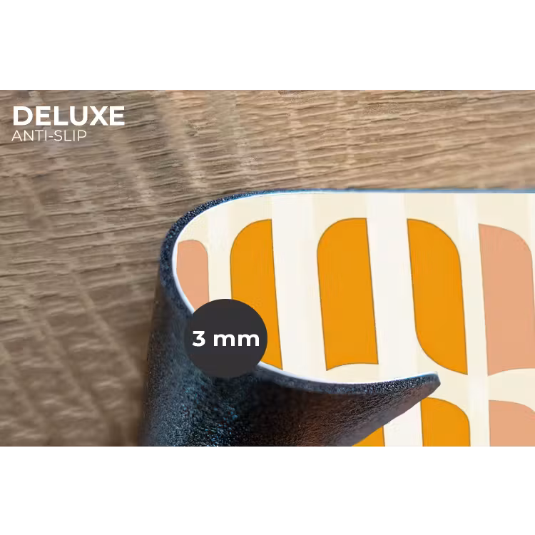 Placemat - 6 stuks - Geometrisch - Patroon - Geel - Roze — 4