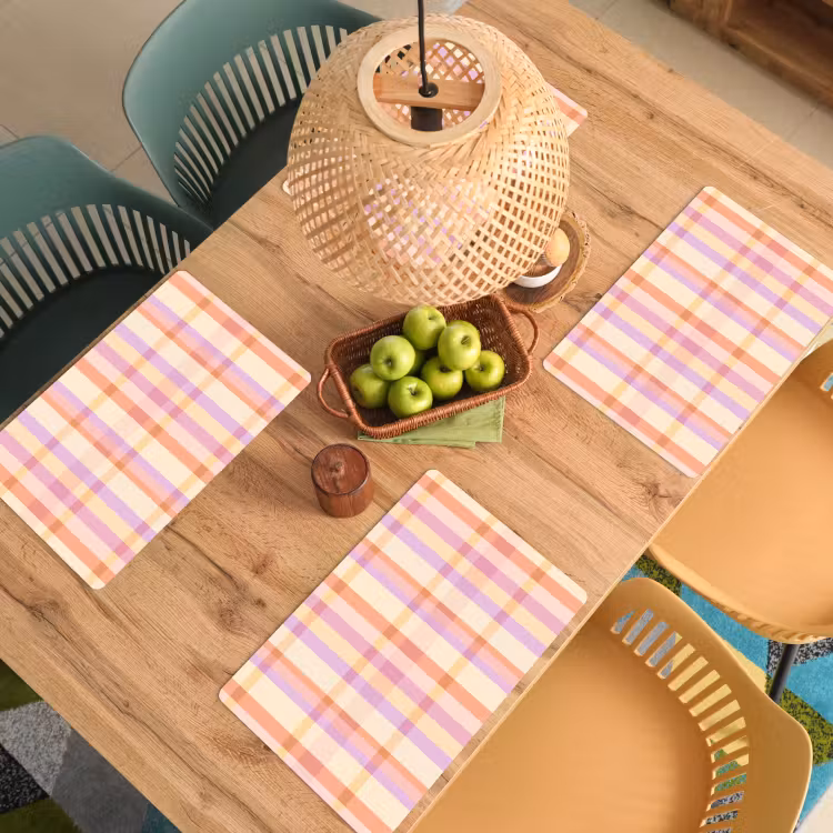 Placemat - 6 stuks - Pastel - uitpatroon - Geometrisch — 6