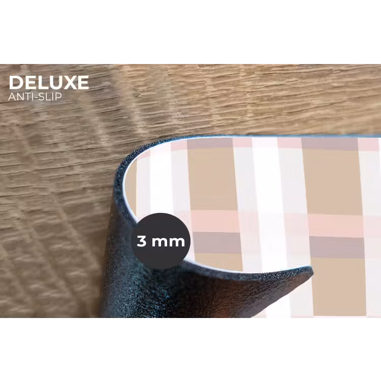 Placemat - 6 stuks - Ruitpatroon - Aardetinten - Minimalistisch — 4