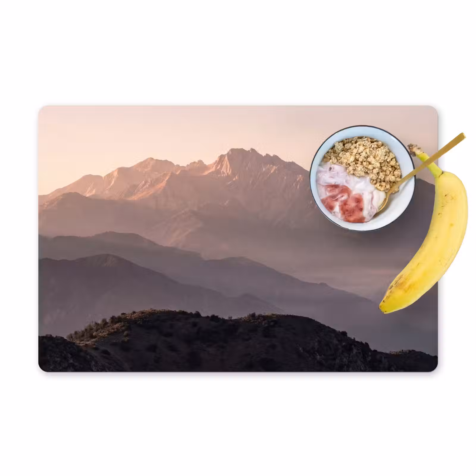 Placemat - 6 stuks - Panorama - Landschap - Bergen — 1